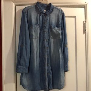Light Blue Chambray Tunic